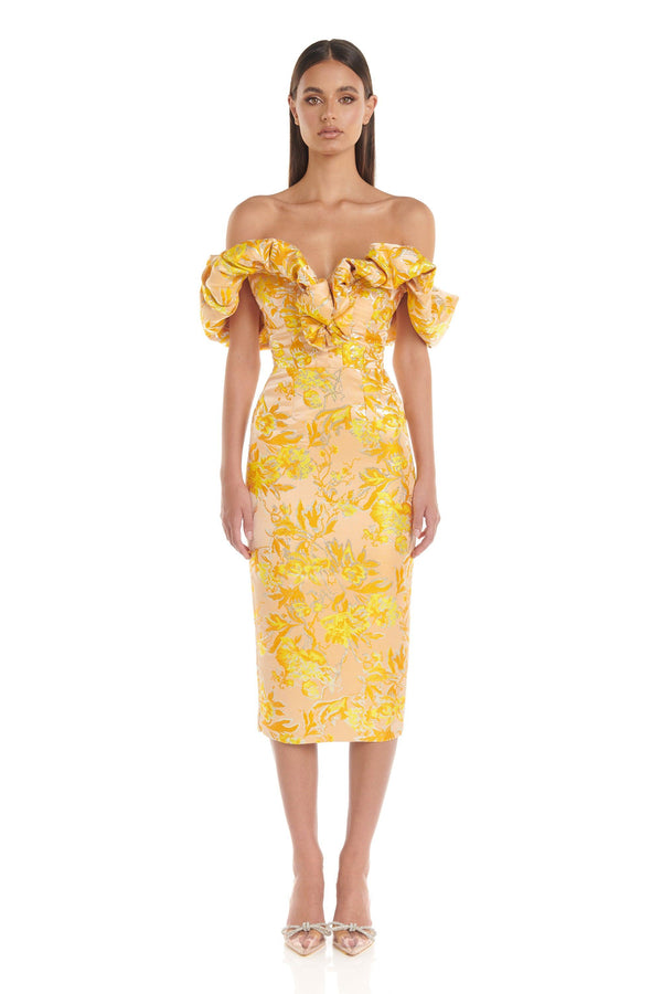 Brielle Dress | Yellow - ELIYA THE LABEL