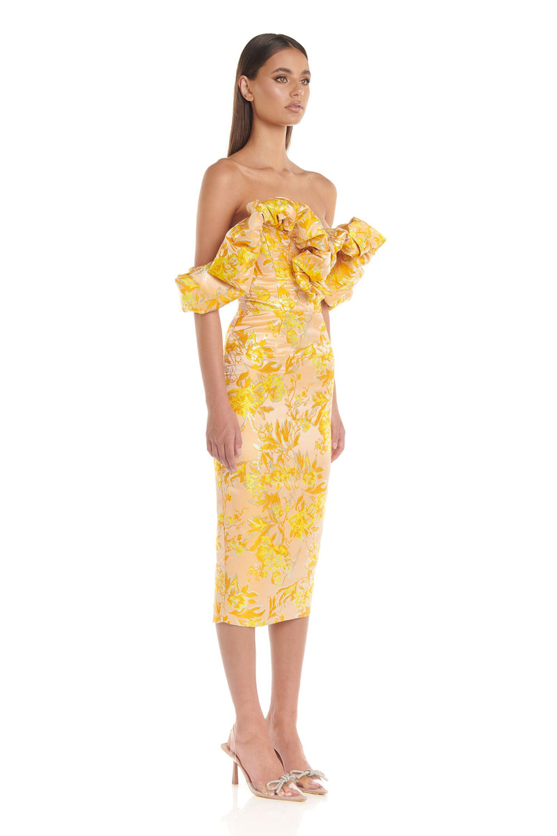 Brielle Dress | Yellow - ELIYA THE LABEL