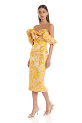 Brielle Dress | Yellow - ELIYA THE LABEL