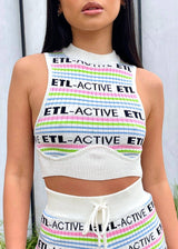 Candy Stripe Knit Crop - ELIYA THE LABEL