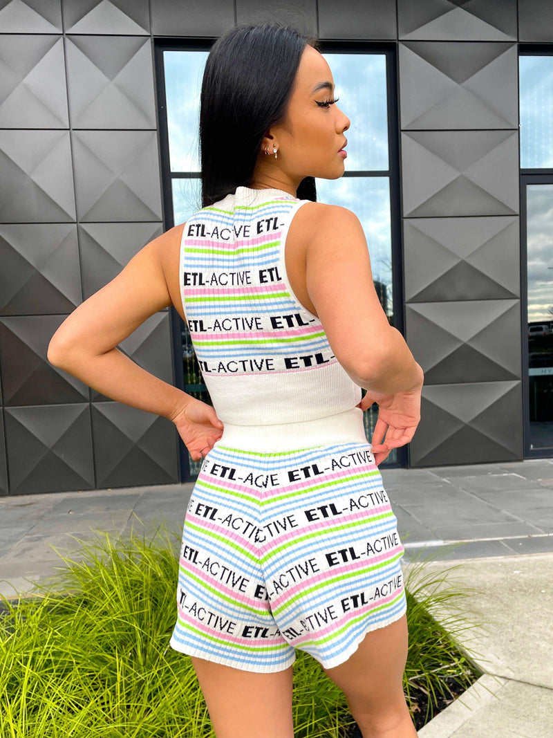 Candy Stripe Knit Crop - ELIYA THE LABEL