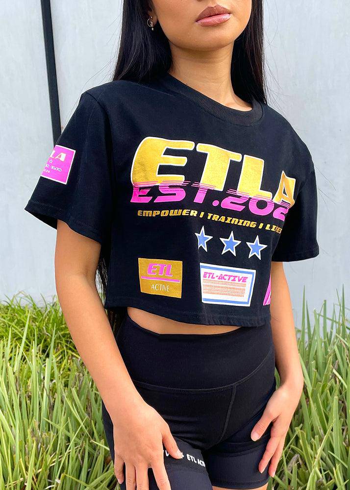 Racer Crop Tee - ELIYA THE LABEL