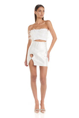 Simone Skirt | White - ELIYA THE LABEL