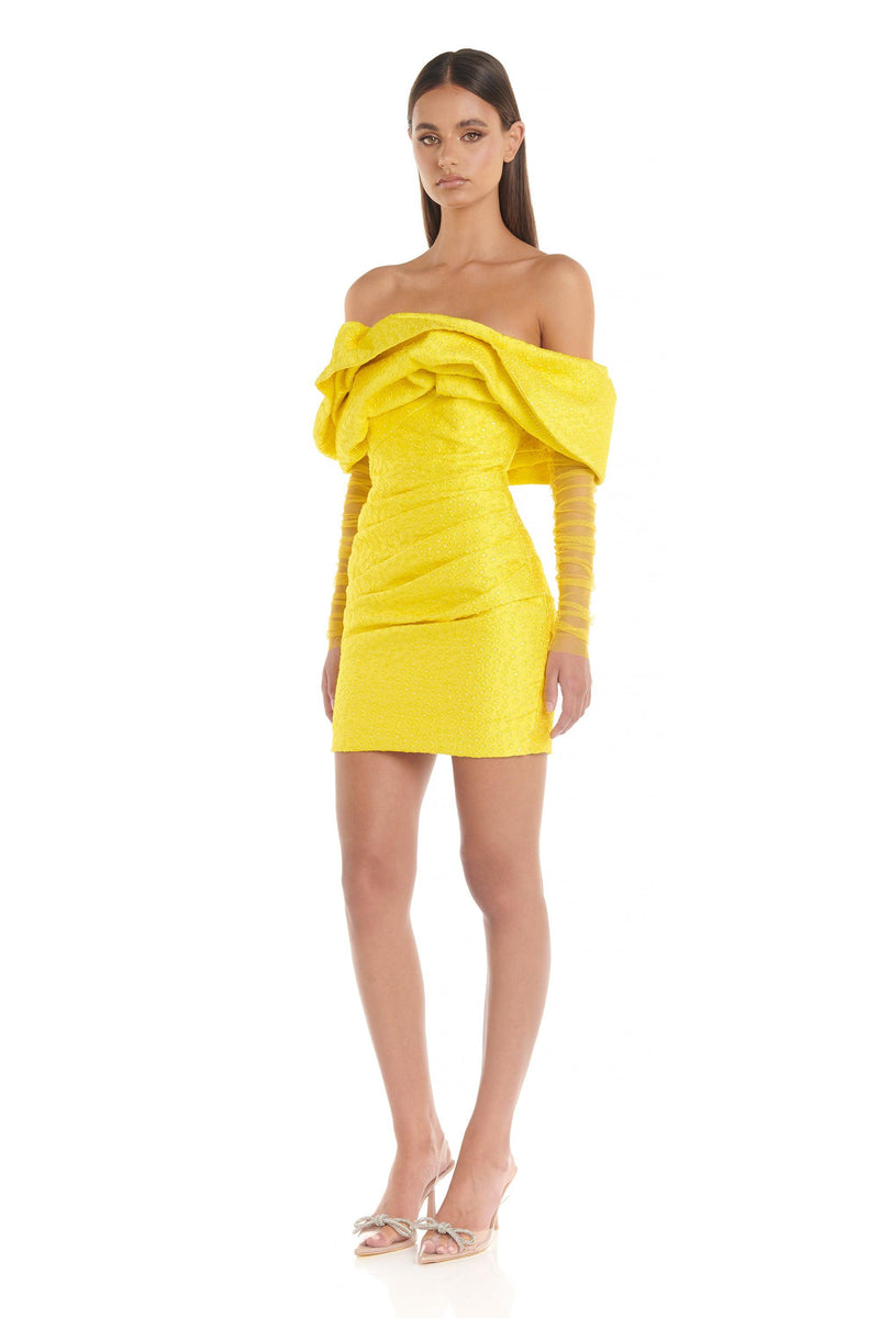 Oscar Dress | Yellow - ELIYA THE LABEL