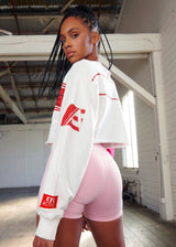 Pink Ribbed Bike Shorts - ELIYA THE LABEL