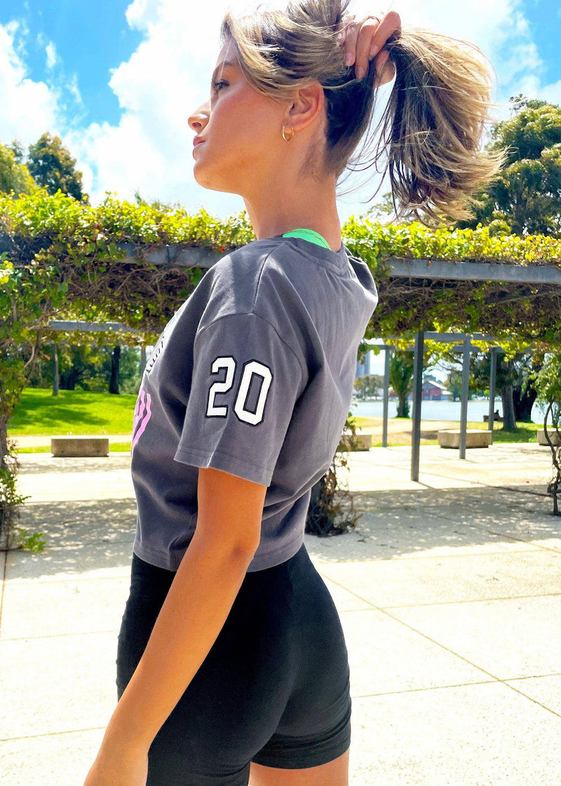 Baseball Cropped Tee - ELIYA THE LABEL
