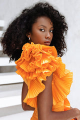 Zoiva Dress | Orange - ELIYA THE LABEL