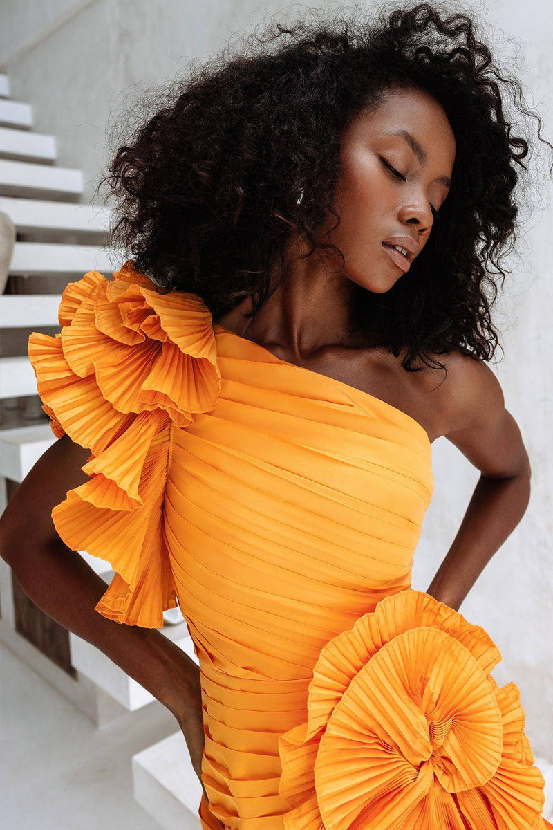 Zoiva Dress | Orange - ELIYA THE LABEL
