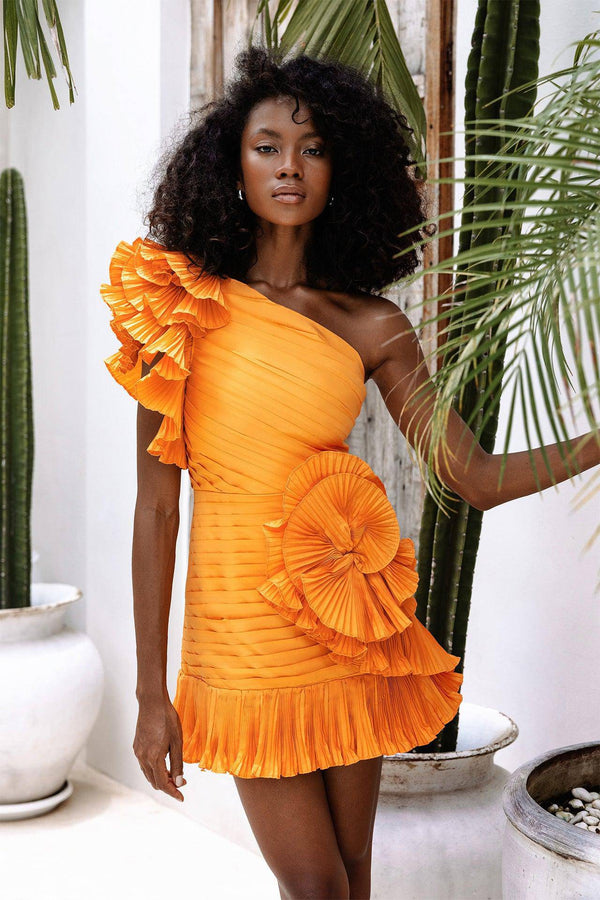 Zoiva Dress | Orange - ELIYA THE LABEL